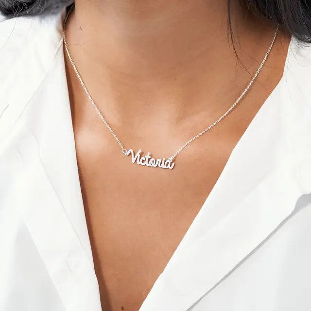 Custom 925 Sterling Silver Necklace with Plating Options